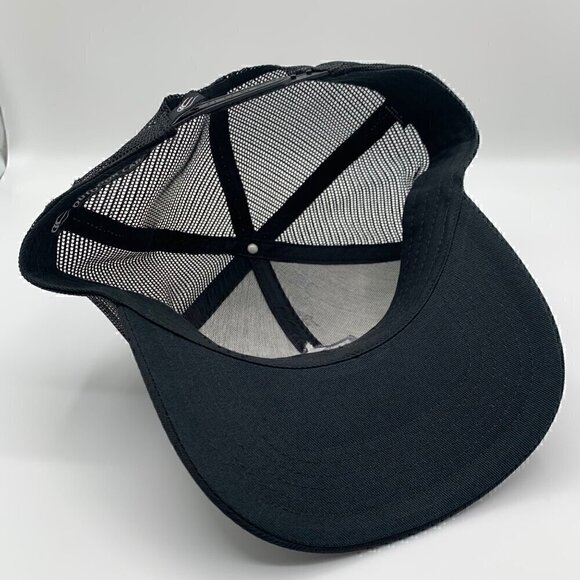 USCCA Mens Black Outdoor Cap Co Snapback Trucker Hat - Picture 4 of 5